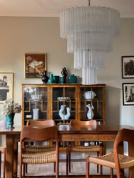 Murano Tubular White XXL PLUS (30 cm prisms)