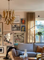 Murano Chandelier in the style of Mazzega in Amber - Large size.