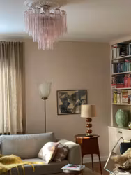 Muranolampa • TUBULAR• MEDIUM • rosa • KORT! höjd 58 cm.