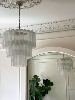 Muranolampa • TUBULAR • LARGE • klart glas