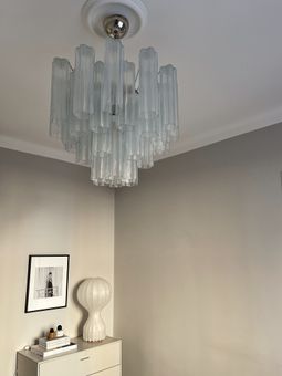 Muranolampa • TUBULAR• MEDIUM • klart glas.