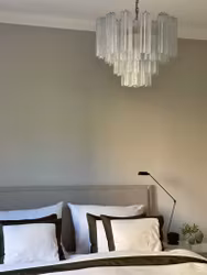 Muranolampa • TUBULAR• MEDIUM • klart glas.