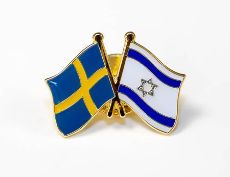 Pin - Flaggor Sverige-Israel