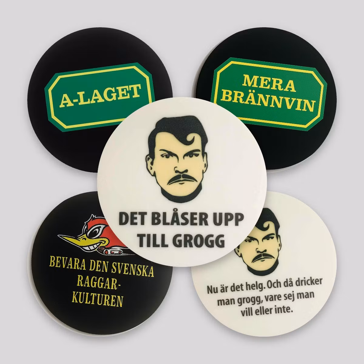 Glasunderlägg - Dekal-Dag