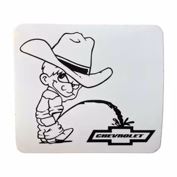 Pissar på Chevrolet - Klistermärke