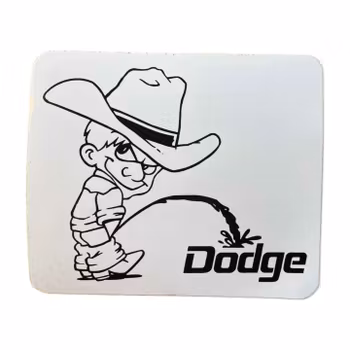 Pissar på Dodge - Klistermärke