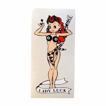 Lady Luck - Klistermärke