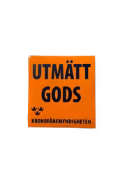Utmätt gods - Klistermärke