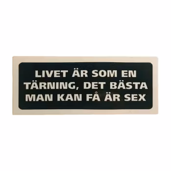 Livet är som en tärning - Klistermärke