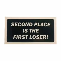 Second place - Klistermärke