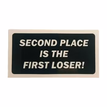 Second place - Klistermärke