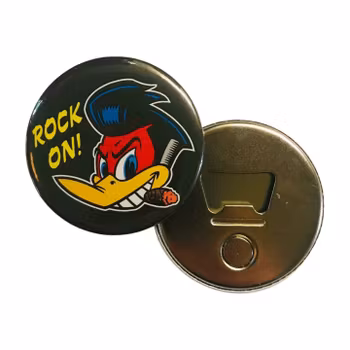 Hacke Hackspett "Rock on!" Kylskåpsmagnet