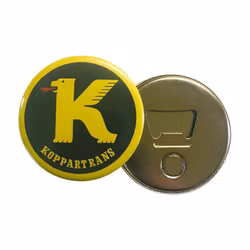 Koppartrans kylskåpsmagnet med kapsylöppnare