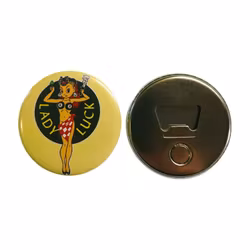 Lady Luck Kylskåpsmagnet med ölöppnare