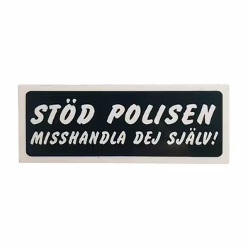 Stöd Polisen - Klistermärke
