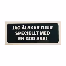 Jag älskar djur -  klistermärke