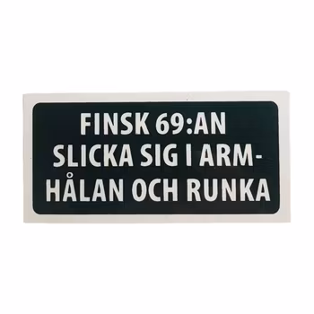 Finsk 69 - klistermärke