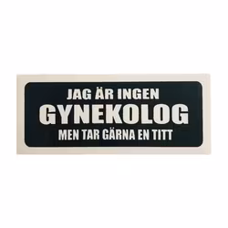 Gynekolog - klistermärke