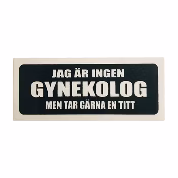 Gynekolog - klistermärke