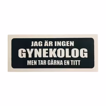 Gynekolog - klistermärke