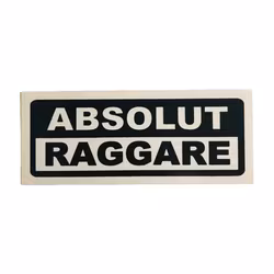 Absolut raggare - Klistermärke