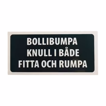 Bollibumpa - klistermärke