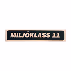 Miljöklass 11 - Dekal
