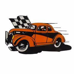 Old Stockcar - Klistermärke