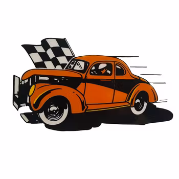 Old Stockcar - Klistermärke