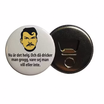 Christer P - Kylskåpsmagnet med ölöppnare