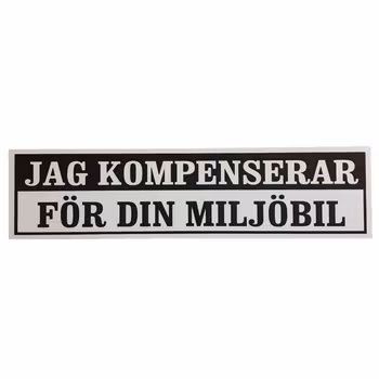 Miljöbil - Klistermärke