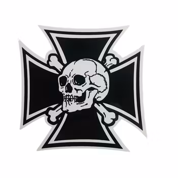 Dödskalle - Klistermärke