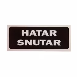 Hatar Snutar - Klistermärke