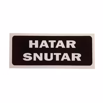 Hatar Snutar - Klistermärke
