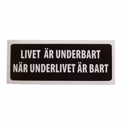 Livet är underbart - Klistermärke