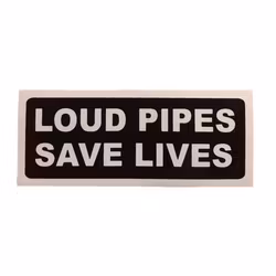 Loud Pipes - Klistermärke