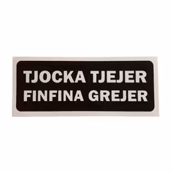 Tjocka Tjejer Finfina Grejer - Klistermärke