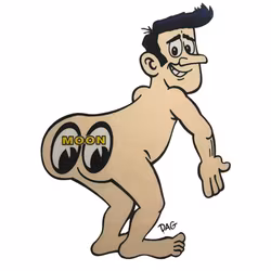 Gubbe Moonar - Klistermärke