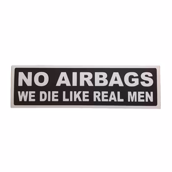 No Airbags - Klistermärke