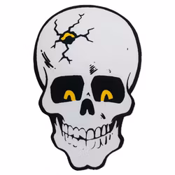 Dödskalle - Klistermärke