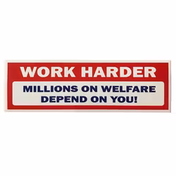 Work Harder - Klistermärke
