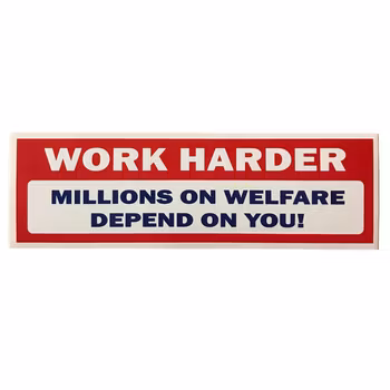 Work Harder - Klistermärke