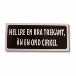 Trekant - Klistermärke