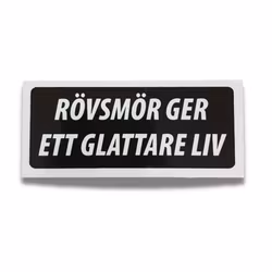 Rövsmör - Klistermärke