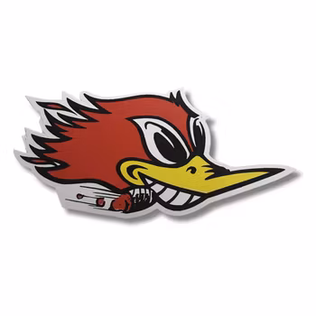 Hackspett Old - Klistermärke