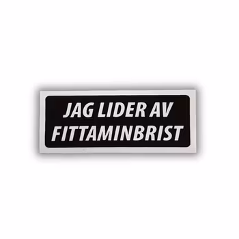 Fittaminbrist - Klistermärke