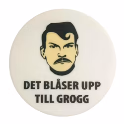 Blåser upp till grogg - Glasunderlägg