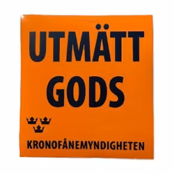Utmätt gods - Klistermärke