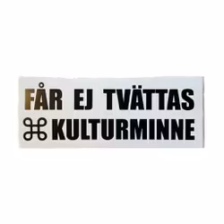 Kulturminne - Klistermärke