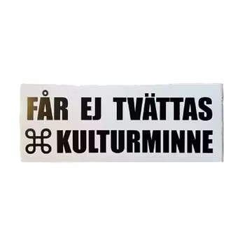 Kulturminne - Klistermärke